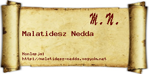 Malatidesz Nedda névjegykártya